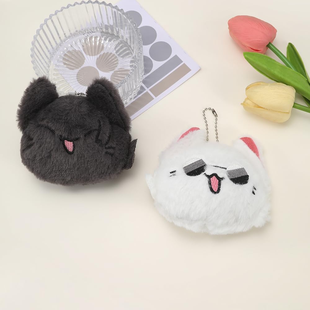 JJK Inspired Geto Keychain Plush - Anime Keyrings for Best Friend, Perfect for Backpacks, Gifts, and Cosplay Accessories