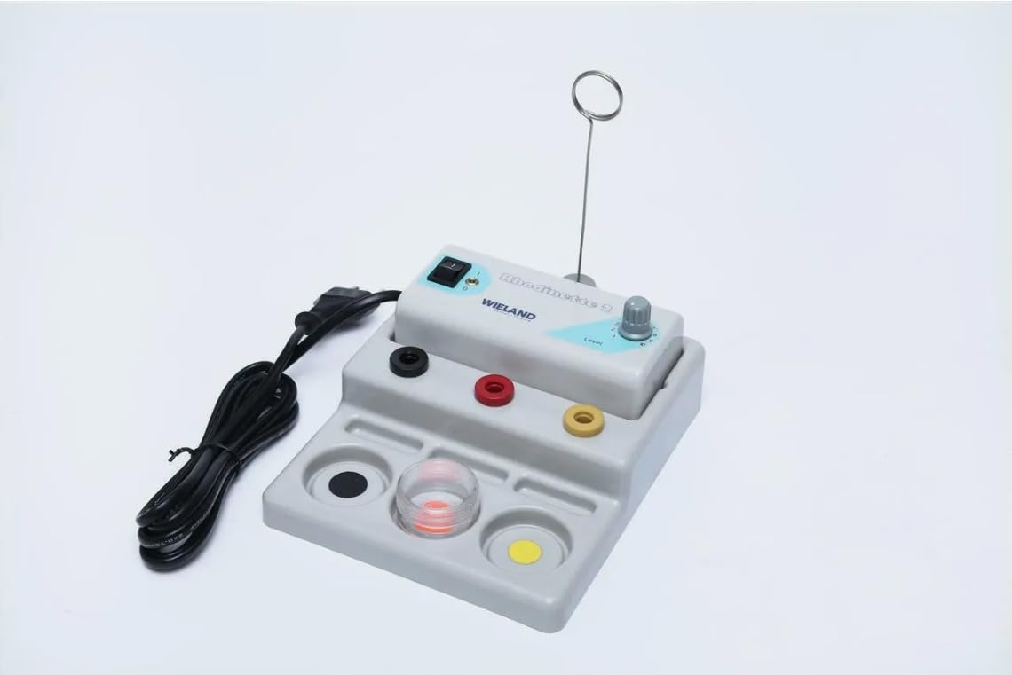 HUZWHHGGH Rhodium Pen Plater - Gold Electroplating Machine for Jewelry Making, Rhodinette System, Gray | Perfect for DIY Jewelry Repair, Ring & Necklace Plating at Home or Professional Workshop