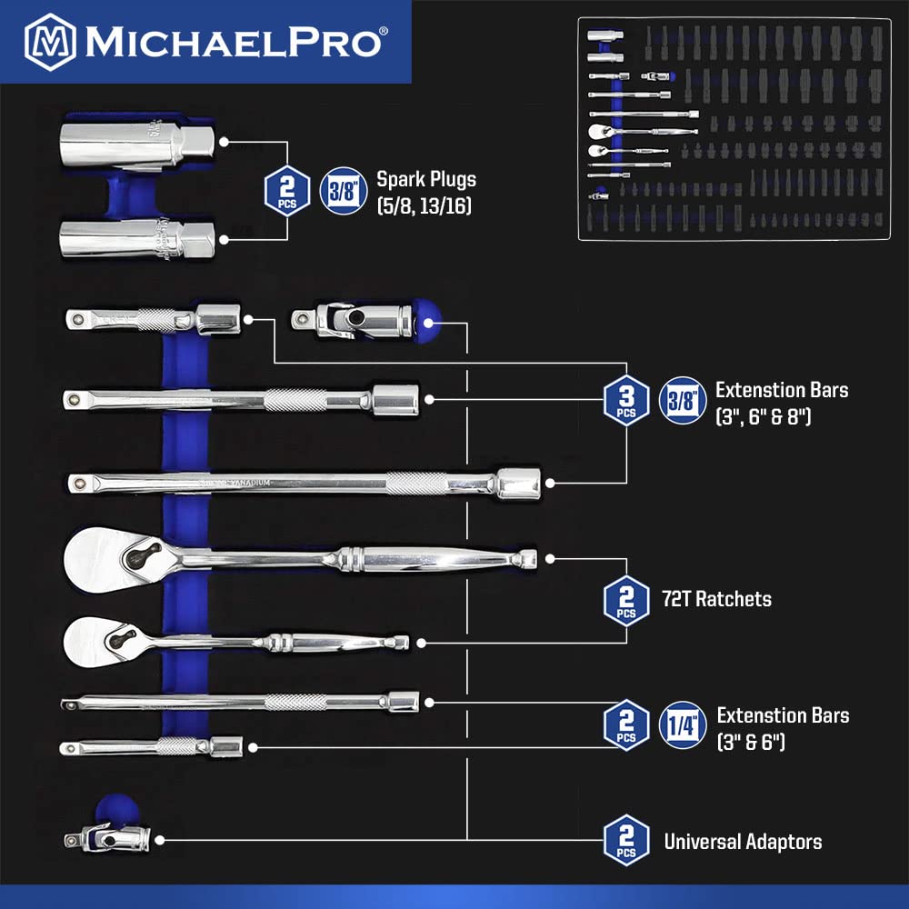 MichaelPro 101-Piece 3/8