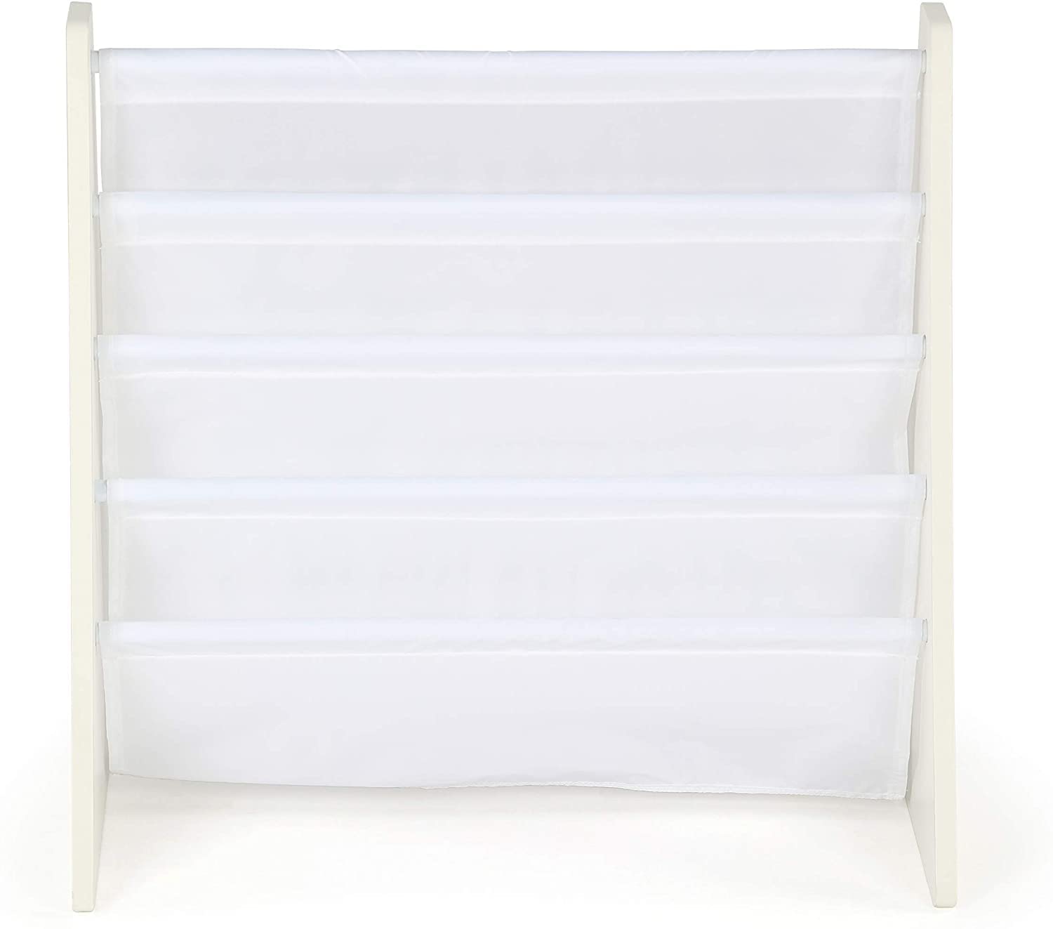 Lennox White Kids Toy Storage Organizer - Sturdy Furniture for Playroom, Nursery & Bedroom Organization
