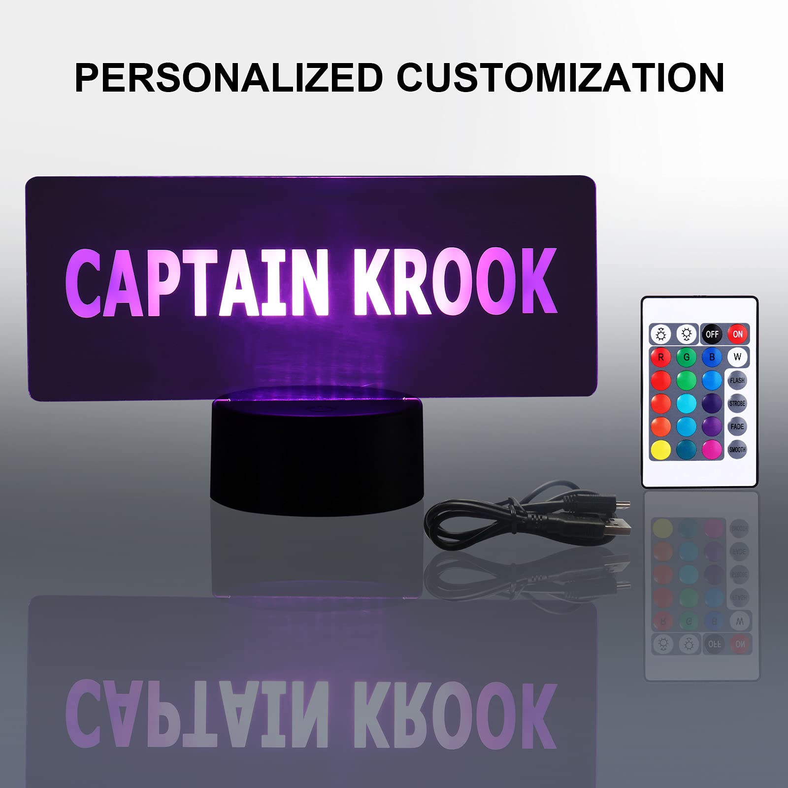 Custom LED Neon Name Sign - Personalized Engraved Night Light with Remote & 12 Color Options - Perfect for Kids Room, Bedside Table, Office Desk - Unique Gift for Girlfriend, Boyfriend, Mom, Dad (Free Personalization)