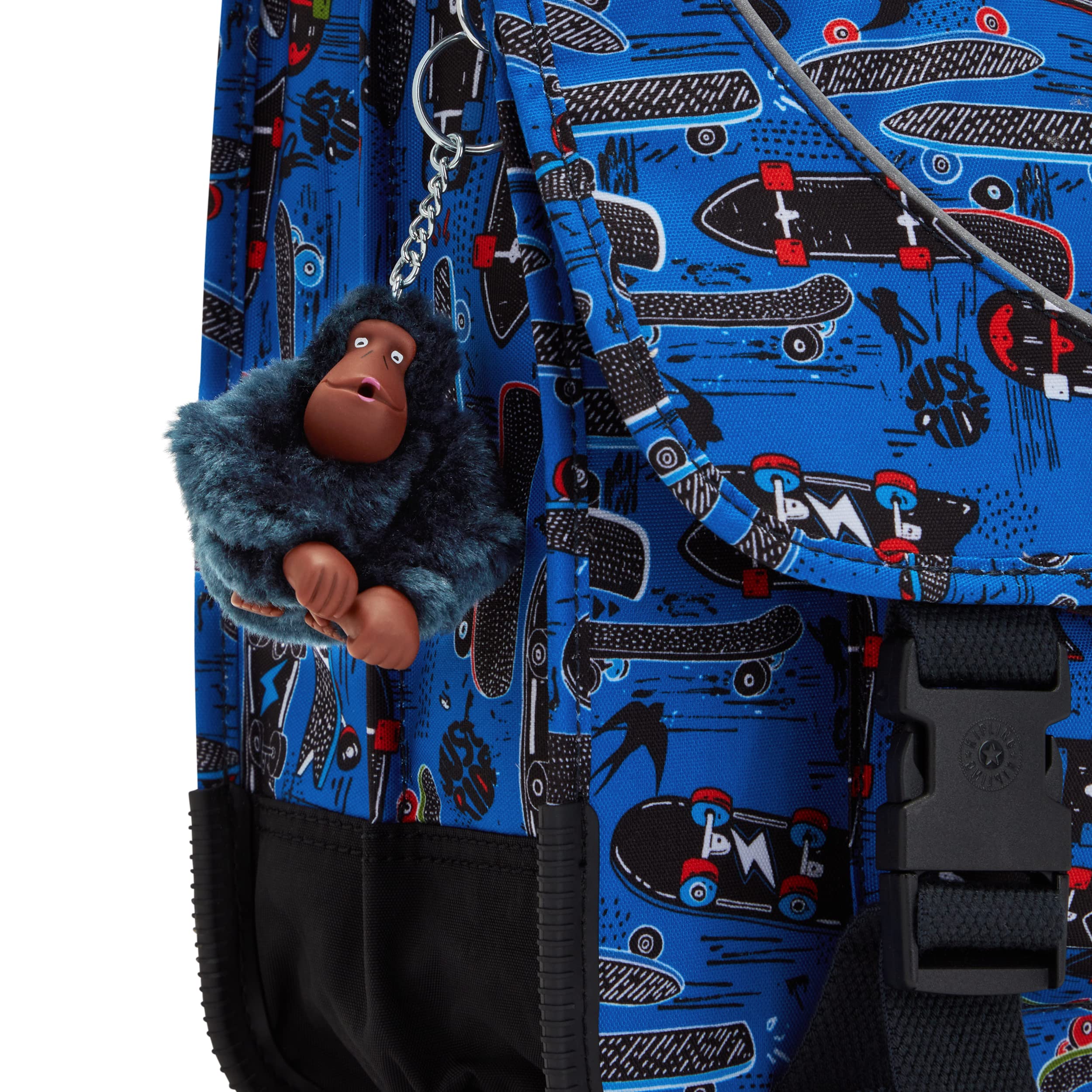 Kipling Unisex Preppy Backpack - Lightweight Laptop Backpack for School, College & Travel - Water-Resistant Bookbag with Multiple Pockets - New Scate Print Design (One Size)