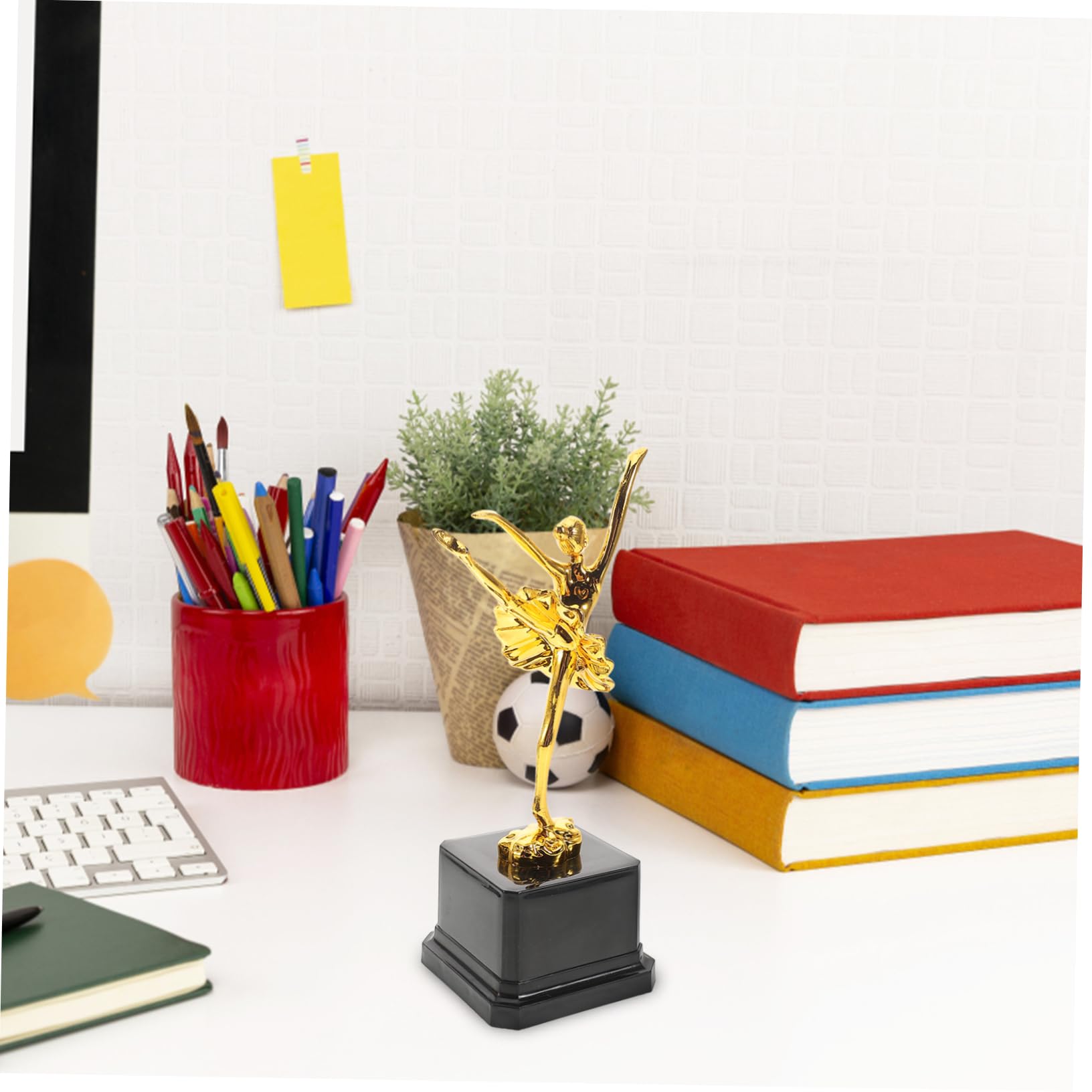 GAROZATION Elegant Ballet Dance Trophy Cup - Customizable Nameplate Award for Dance Competitions & Performances | Durable & Stable for Longevity | Perfect for Ballet Recitals, Dance Competitions & Award Ceremonies