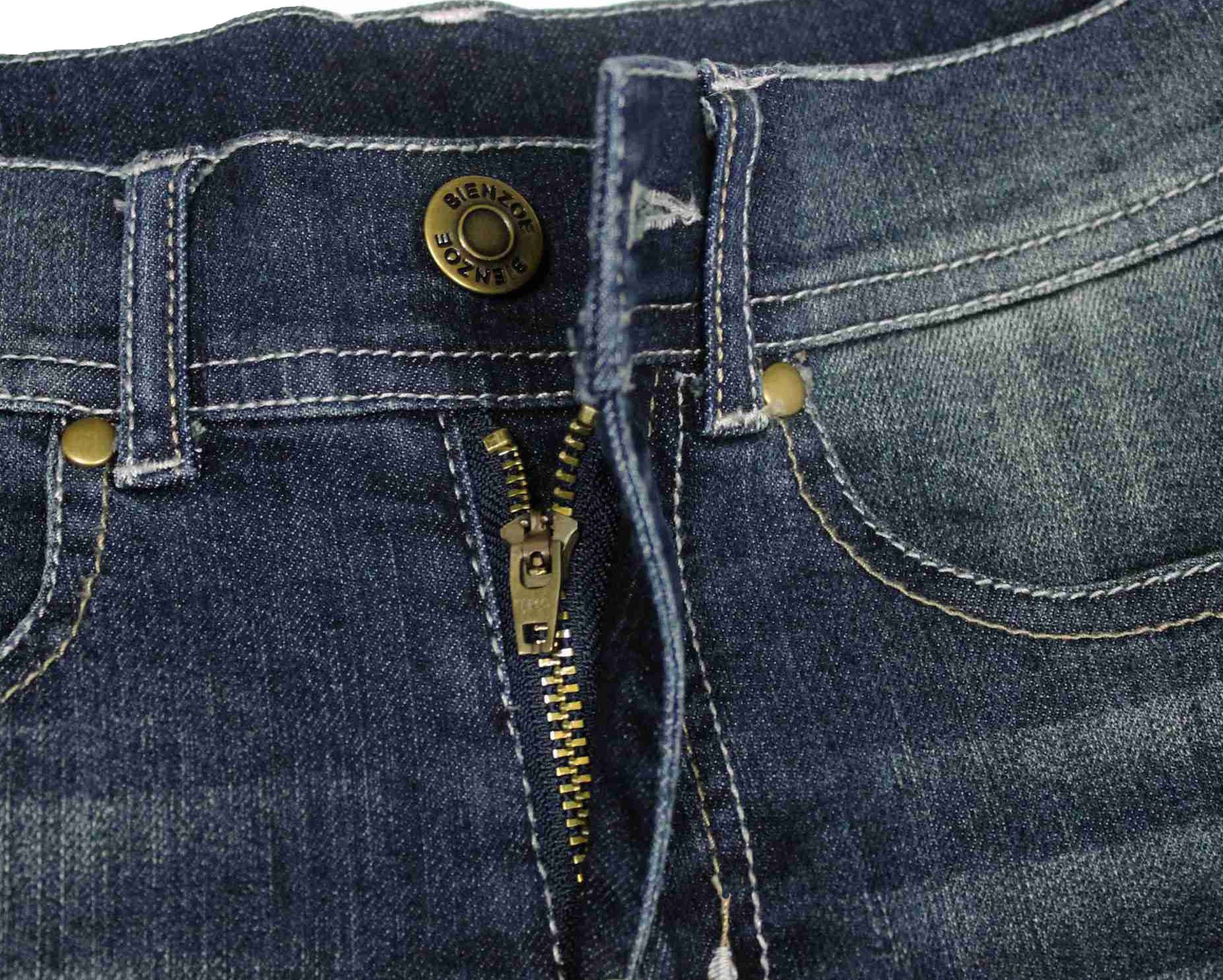 Bienzoe Girls' Stretch Denim Jean Shorts - Low Waist Casual Bermuda Shorts for Kids | Perfect for Summer Playdates, Beach Trips & Outdoor Adventures