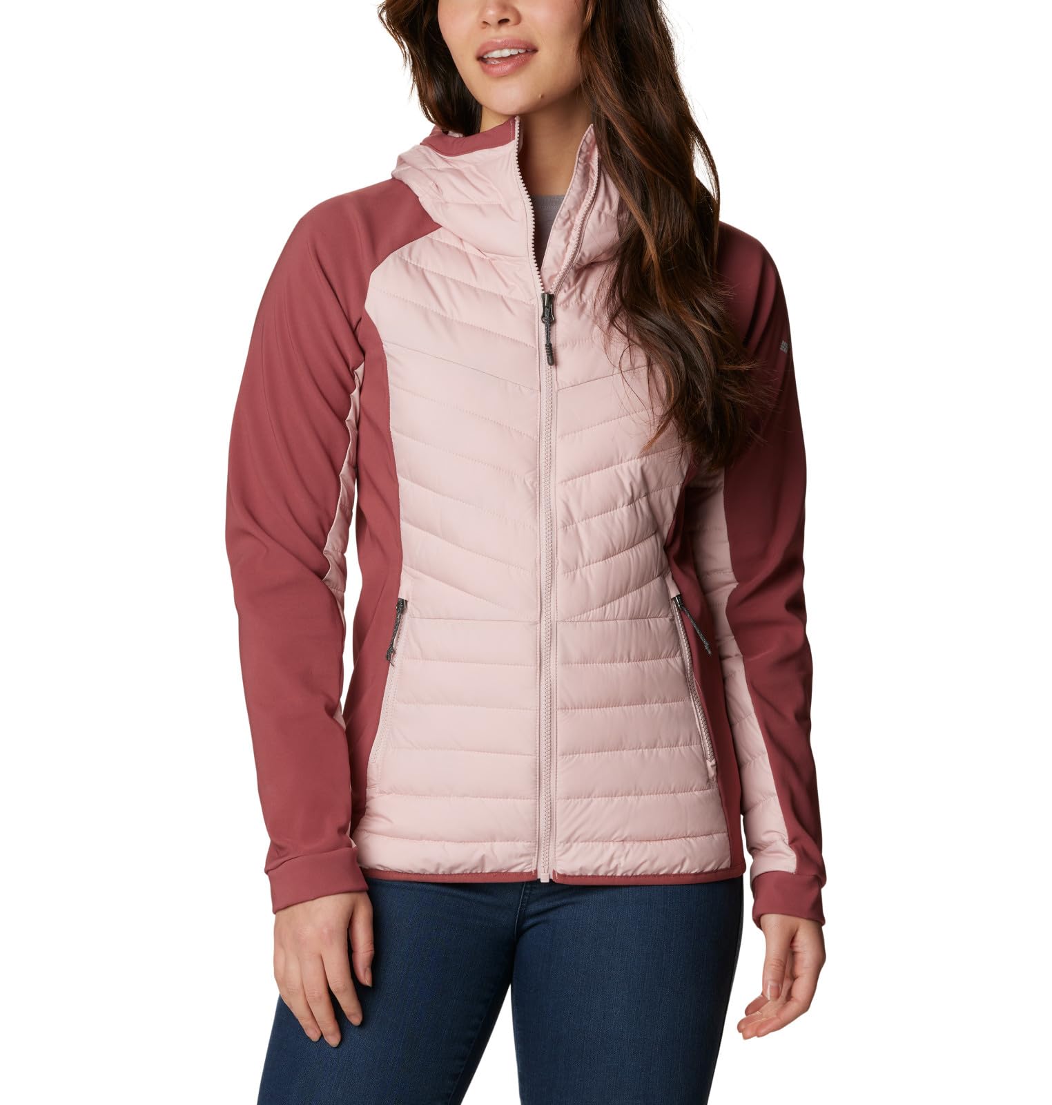 Columbia Women's Powder Lite Hybrid Hooded Jacket - Lightweight Waterproof Winter Jacket for Skiing, Hiking & Outdoor Activities