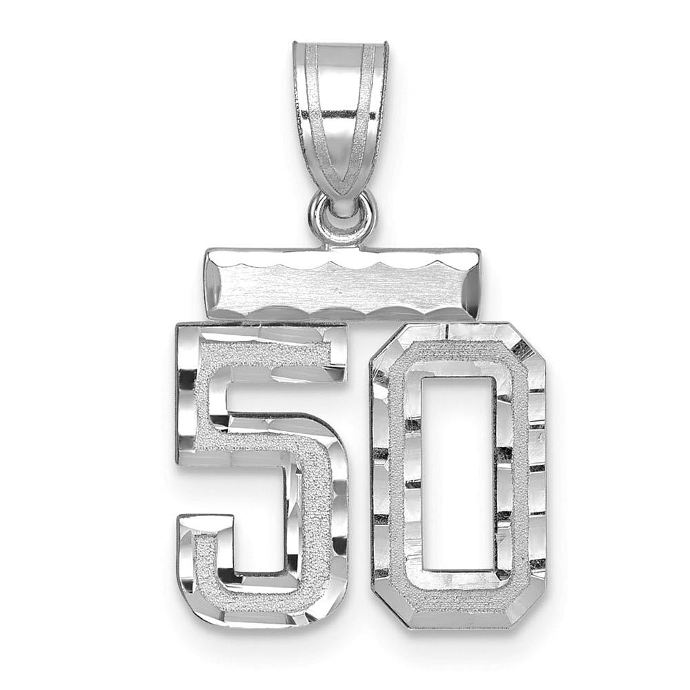 14k White Gold Black Bow Pendant - Varsity Collection for Gifts