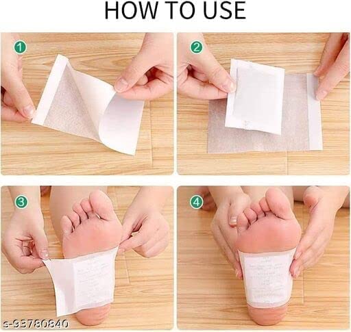ACM Acupressure Detox Foot Patches - Natural Pain Relief & Stress Relief for Better Sleep | Toxin Removal & Body Cleansing Foot Pads Kit (10 Pads/Box) | Perfect for Nighttime Relaxation & Detox Routines