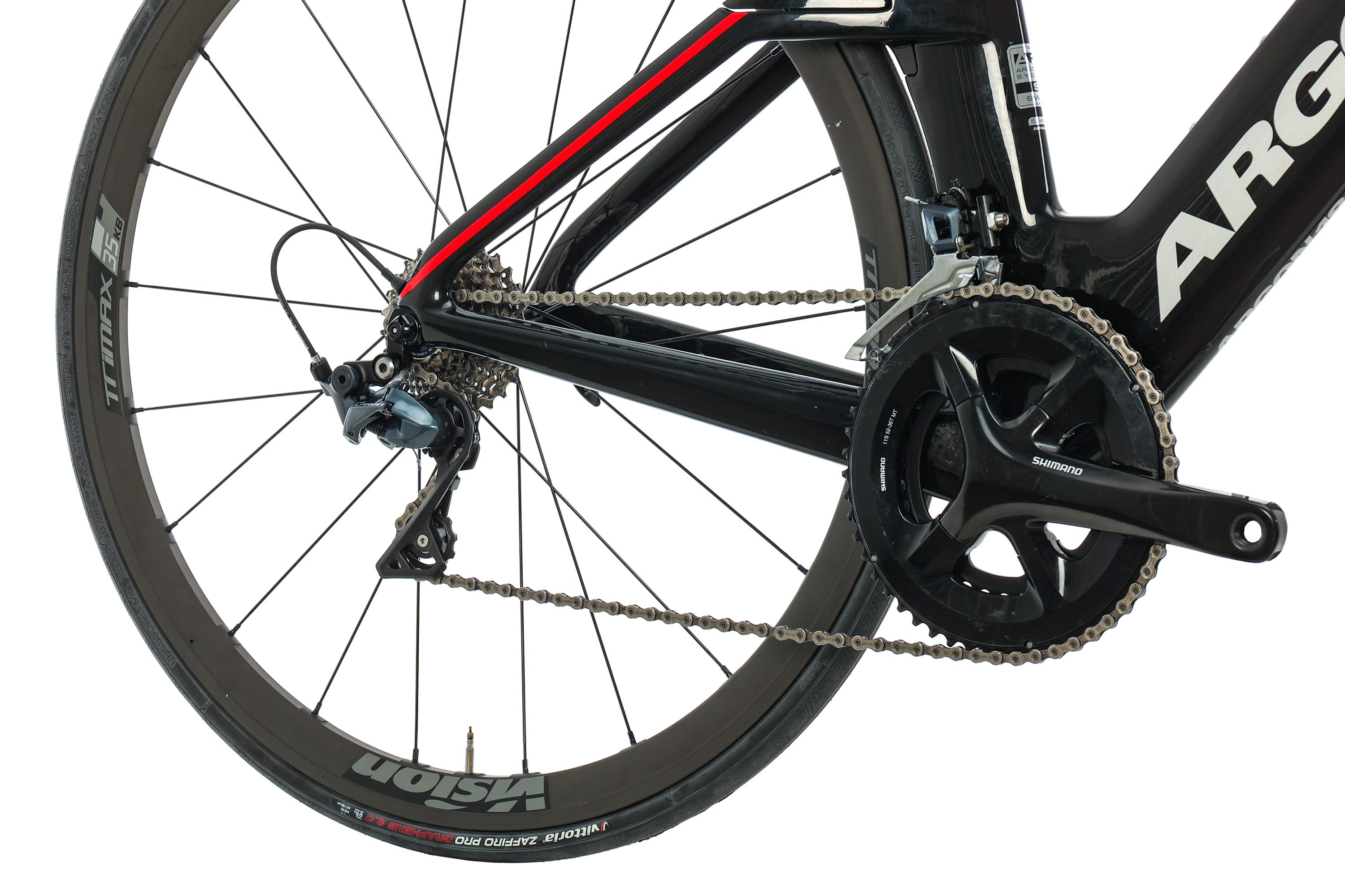 Argon 18 E-119 Tri Triathlon Bike 2020 - Lightweight Carbon Frame, Aero Design for Speed - Perfect for Ironman & Long-Distance Triathlon Races (Small Size)