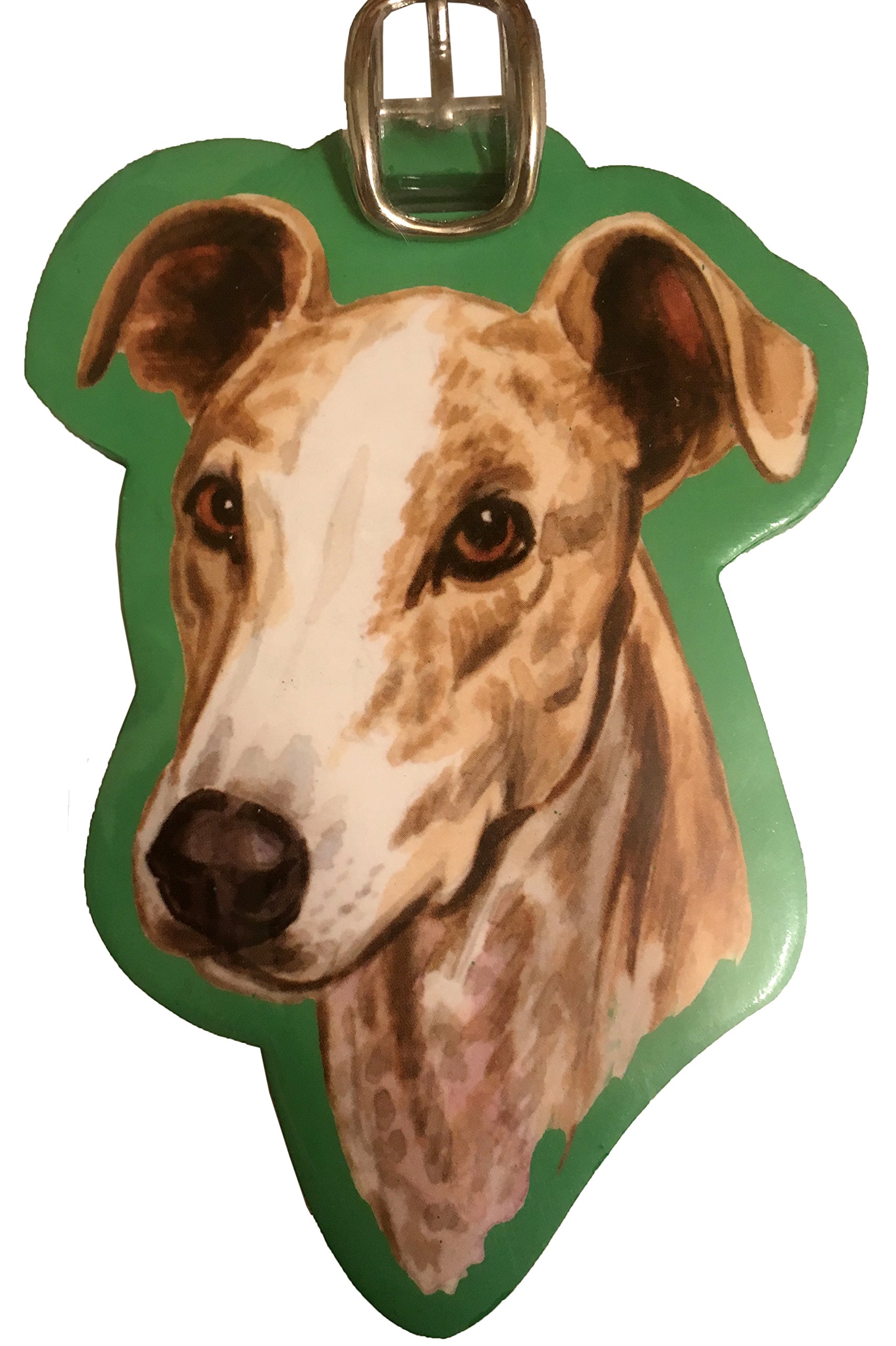 Westport Pet Company Greyhound Dog Breed Luggage Tag - Durable Pet ID Tag for Travel & Suitcases - Perfect for Airports, Vacations & Pet Identification (Model: wtd031)