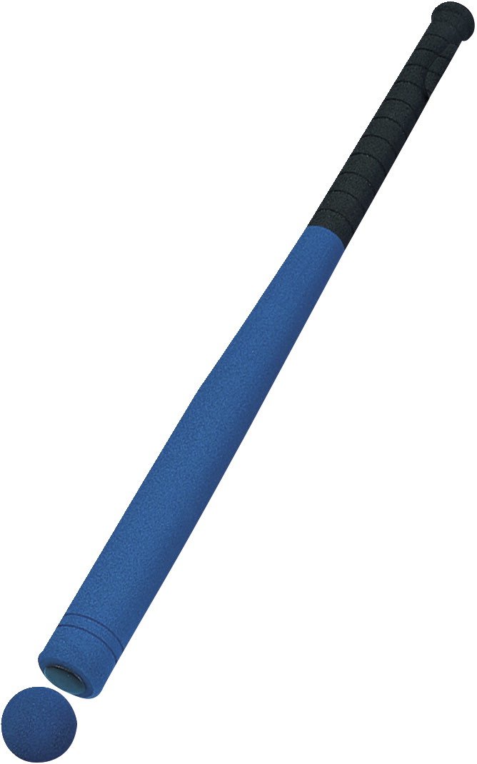 Champion Sports Foam Covered Baseball Bat and Ball Set - Safe Soft Foam Batting Practice Equipment for Kids, Backyard Games & T-Ball Training