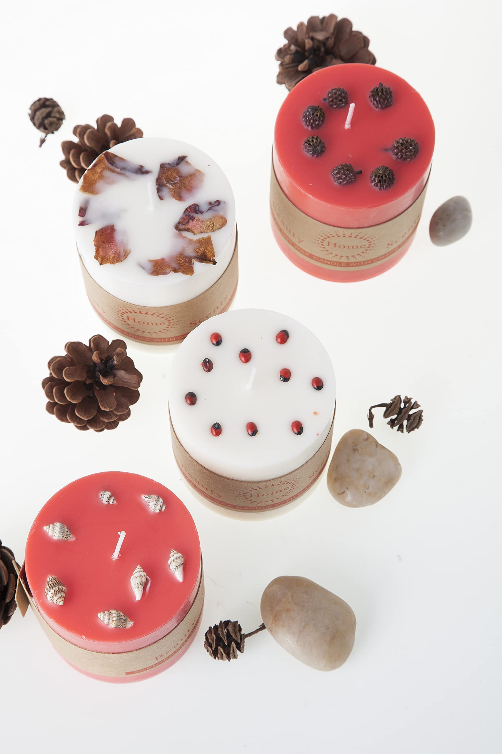 Christmas Tree Candle Mitten Candle Set - 6 Pack Holiday Scented Candles for Christmas Party Decorations, Home Decor & Festive Gifts (Ideal for Holiday Gatherings, Cozy Winter Nights & Gift Exchanges)
