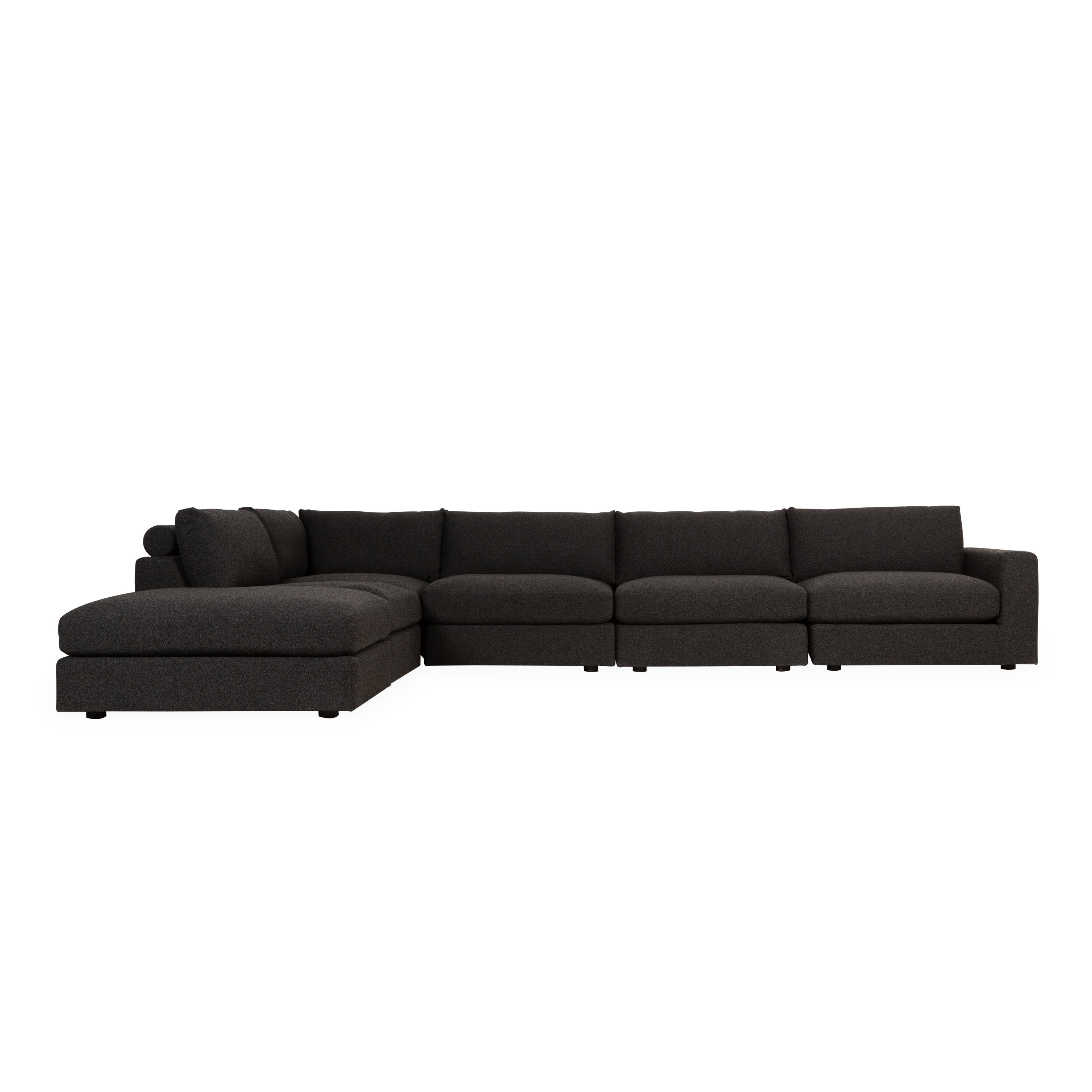 Modular Sectional Sofa - Modern L-Shaped Couch with Reversible Chaise, Soft Fabric Upholstery for Living Room, Family Room, and Home Theater Comfort