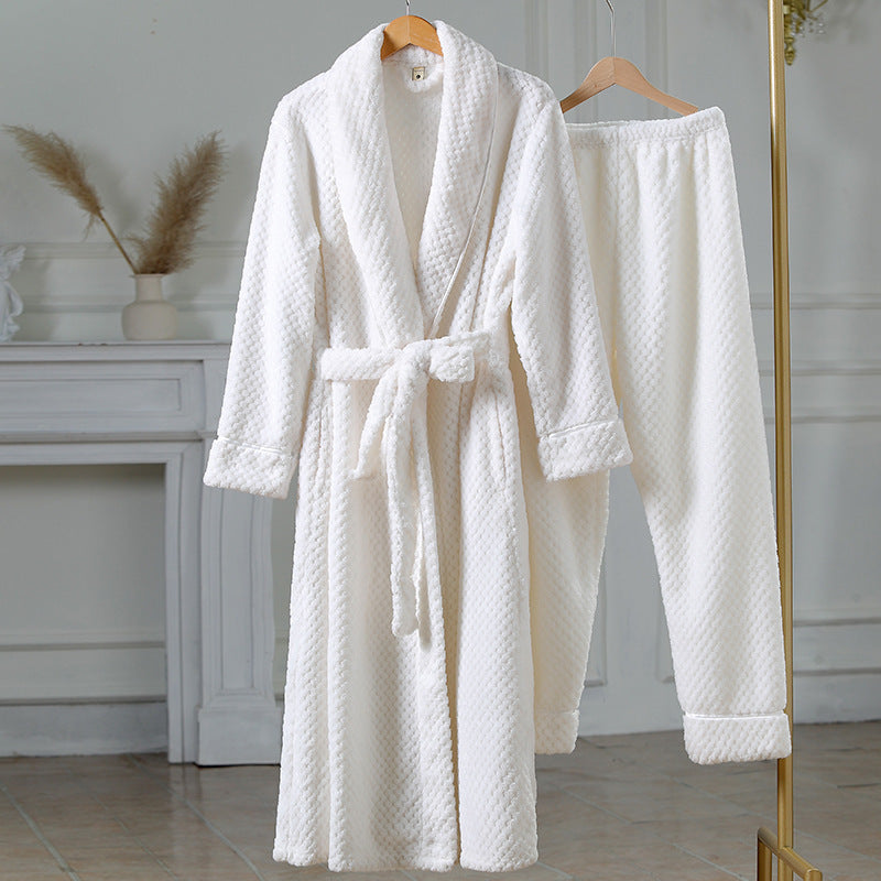 Cozy Women's Thermal Pajama Set - Winter Warm Sleepwear for Cold Nights - Perfect for Lounging, Sleeping & Staying Warm at Home