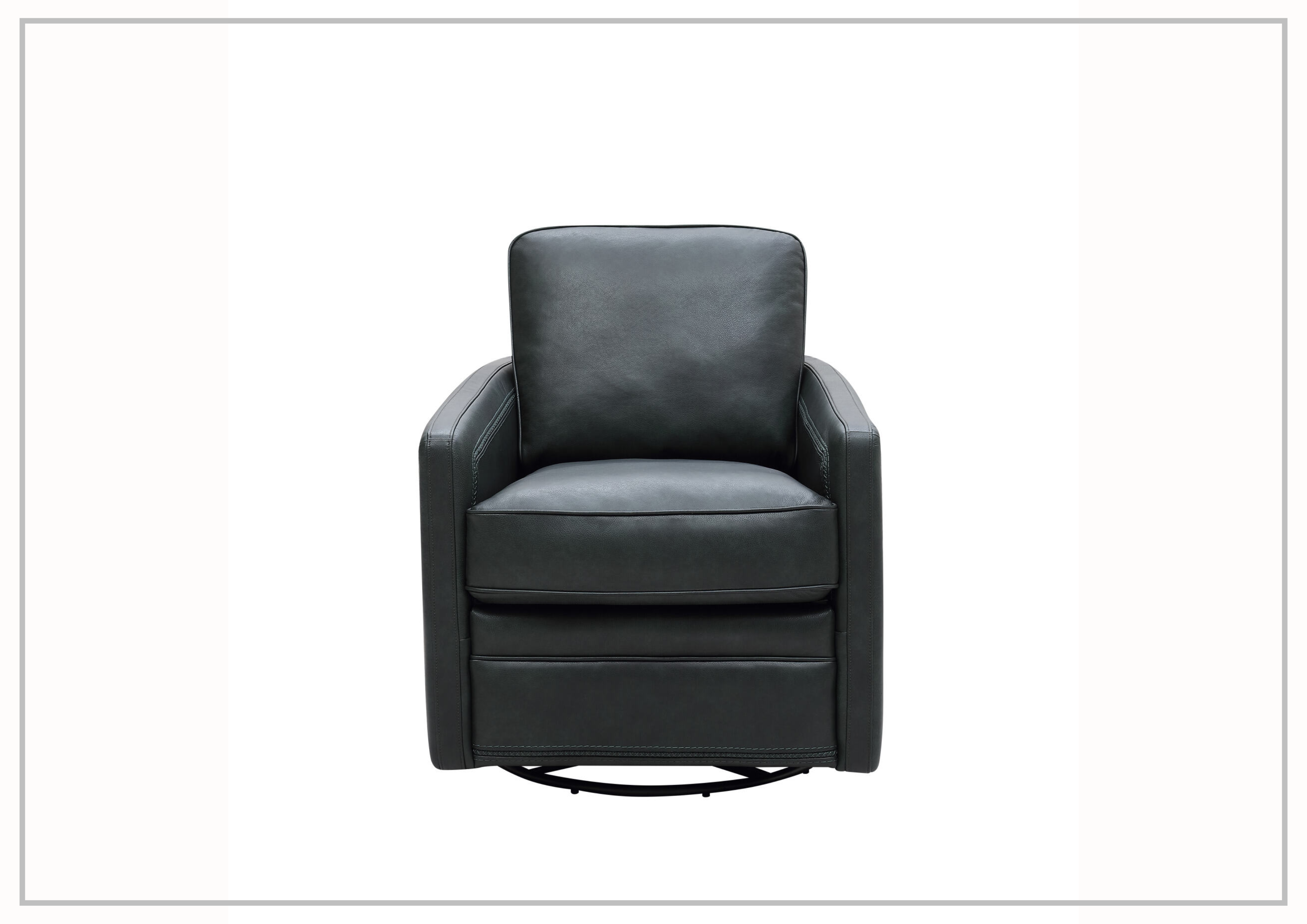Gio Italia Torin Leather Glider Swivel Chair - Modern Recliner for Living Room, Office & Lounge - Premium Leather Gliding Rocker with 360° Swivel Base