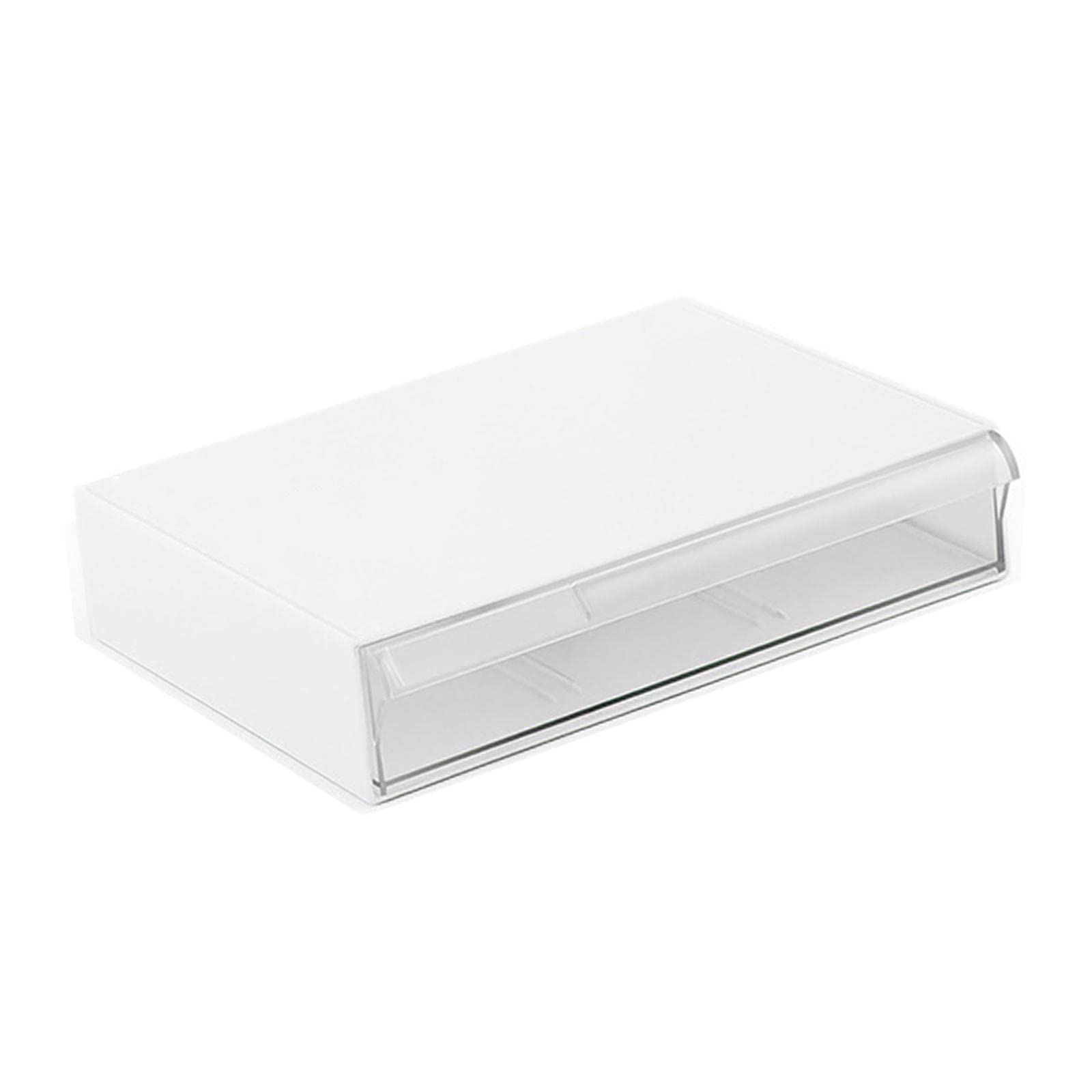 Bothyi Clear Under Desk Drawer Organizer - Hidden Storage Tray for Office & School Supplies | Perfect for Pencils, Pens, Scissors | Space-Saving Desk Organizer for Home & Workspace