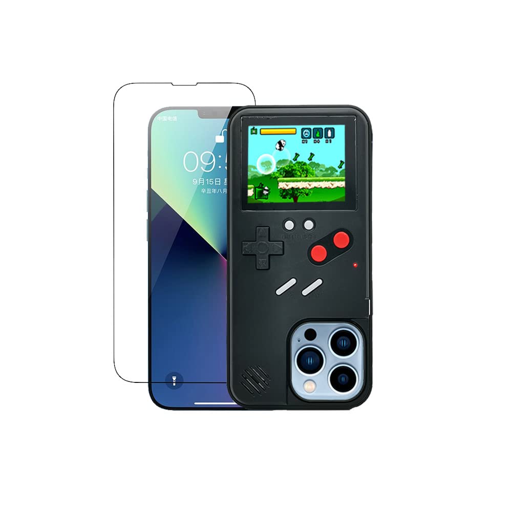 Retro Gameboy Case for iPhone 13 Mini - Playable Video Game Phone Cover with Color Display & 36 Built-in Classic Games - Perfect for Gaming Enthusiasts & Nostalgic Entertainment On-The-Go