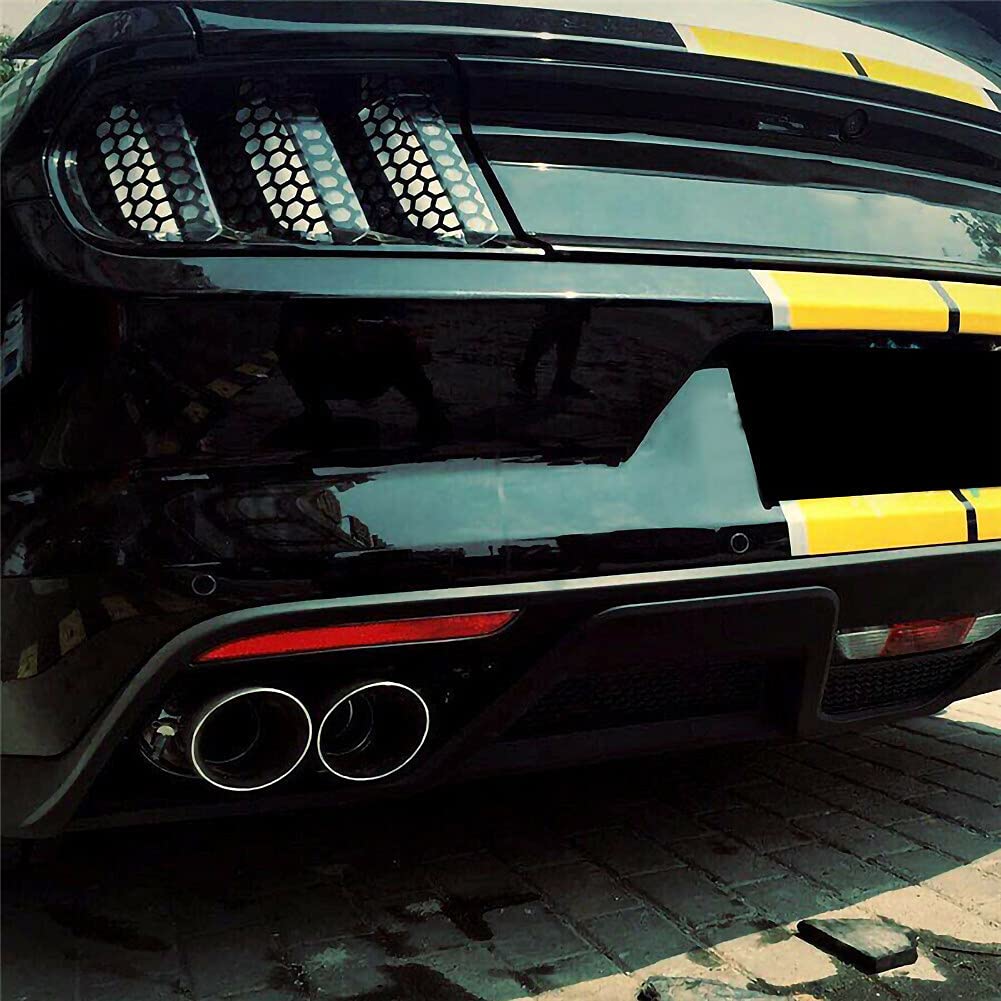 Honeycomb Car Tail Light Decals - Universal Rear Light Stickers (48cm x 30cm) - Upgrade Your Vehicle's Style for Night Driving & Car Shows