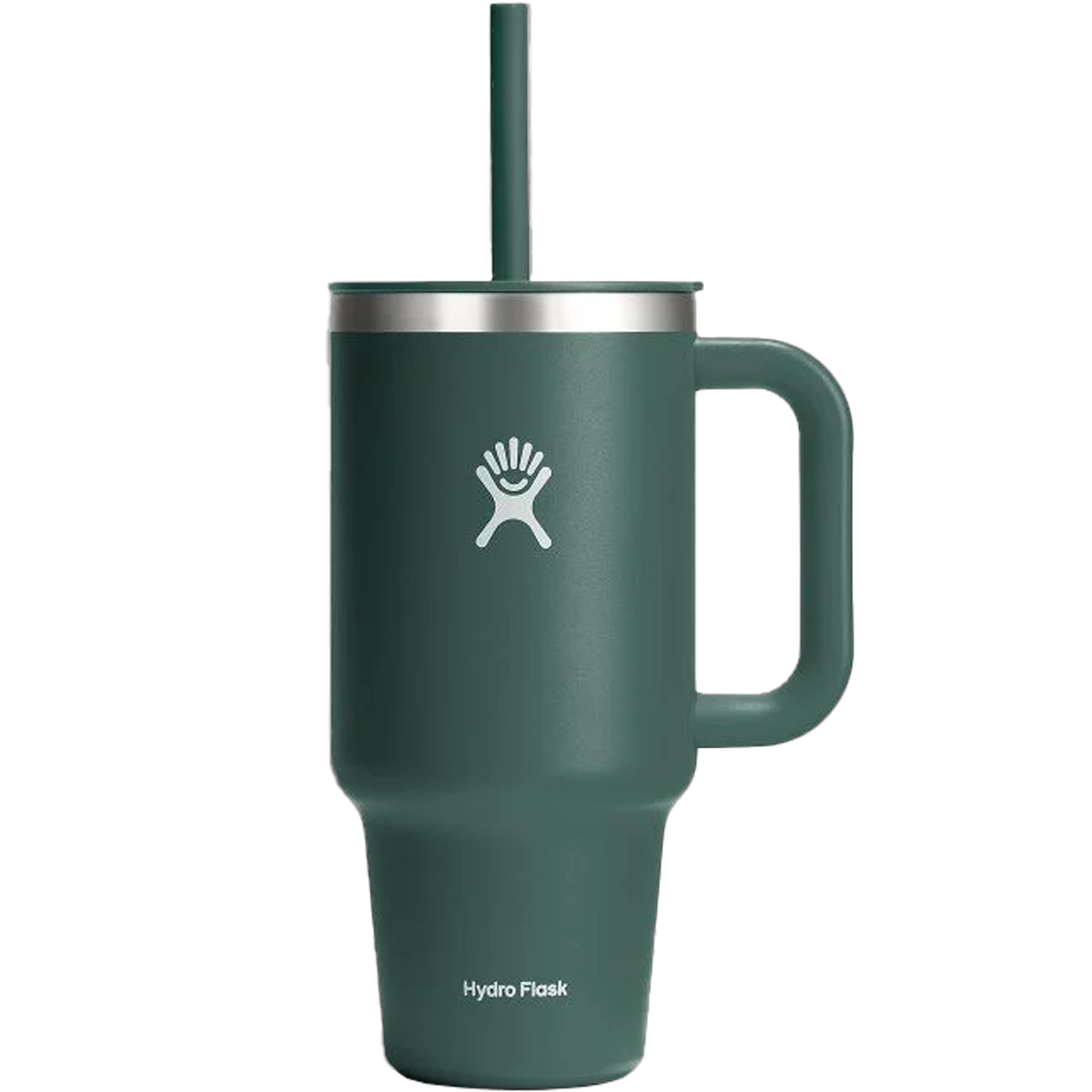 32 oz Insulated Stainless Steel Travel Tumbler with Lid & Straw - Leakproof Vacuum Flask for Hot & Cold Drinks - Perfect for Commuting, Camping, Hiking & Outdoor Adventures