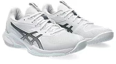 Asics Women's Solution Speed FF 3 Tennis Shoes - White/Metropolis | Lightweight & Breathable for Competitive Play | Perfect for Court Matches & Training Sessions
