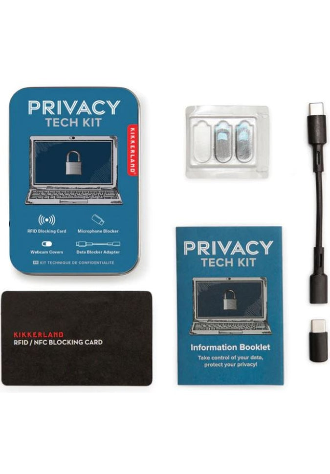 Kikkerland Privacy Tech Kit - Anti-Spy & Security Tools for Home & Office - Protect Against Surveillance & Data Theft