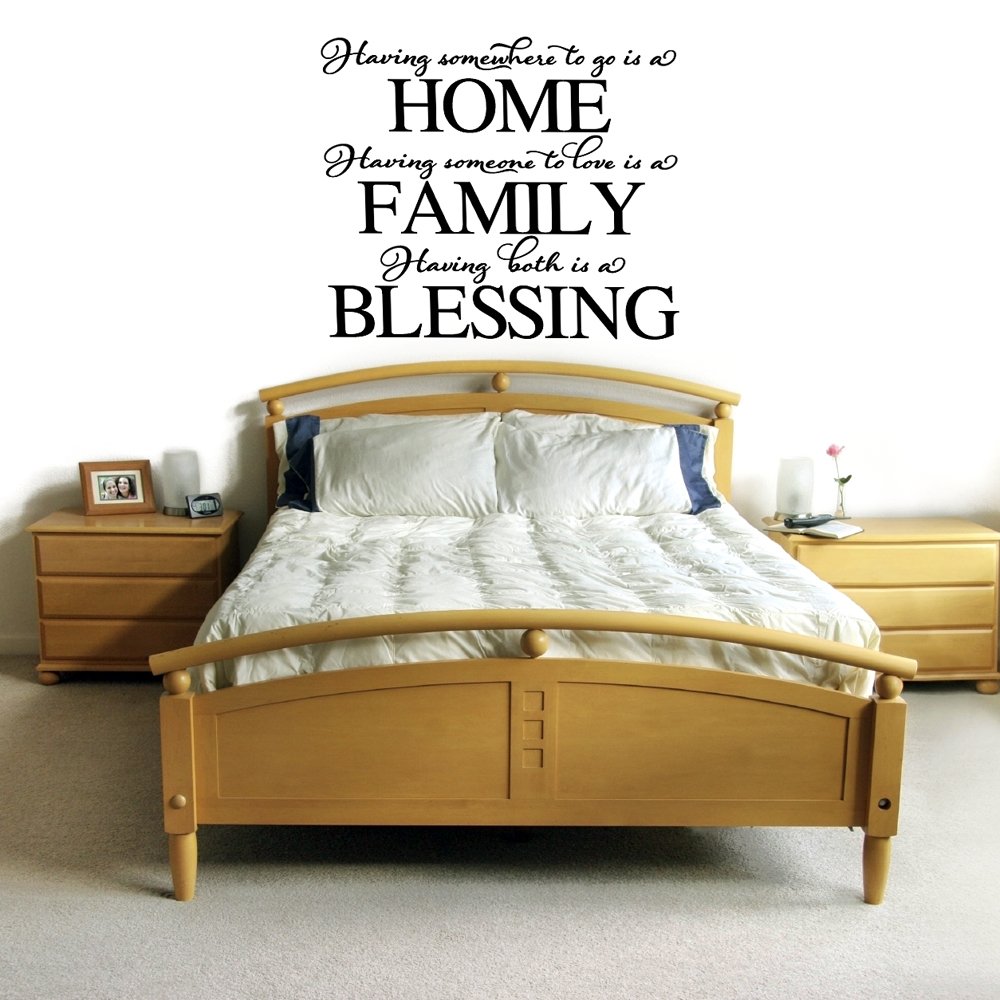Family Love Quote Vinyl Wall Decal Sticker - Inspirational Home Decor Art for Living Room, Bedroom & Nursery - Perfect for Housewarming Gifts & Interior Design