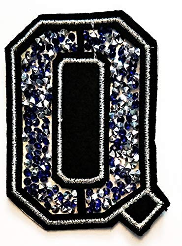 Blue Crystal Letter Q