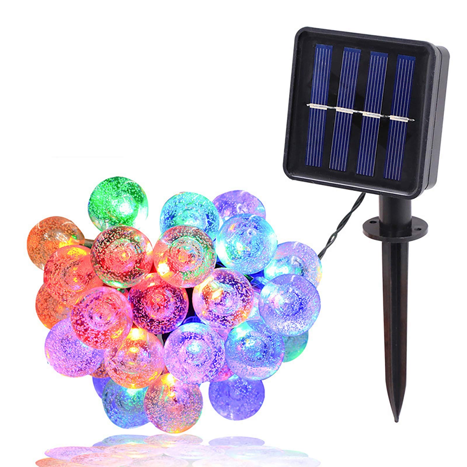 Solar Powered LED String Lights - 9.5m/31.1ft Waterproof Outdoor Fairy Lights with 8 Lighting Modes for Patio, Garden, Lawn, Wedding, Party & Christmas Decorations | Perfect for Backyard, Balcony, Pergola and Special Events (Multicolor)