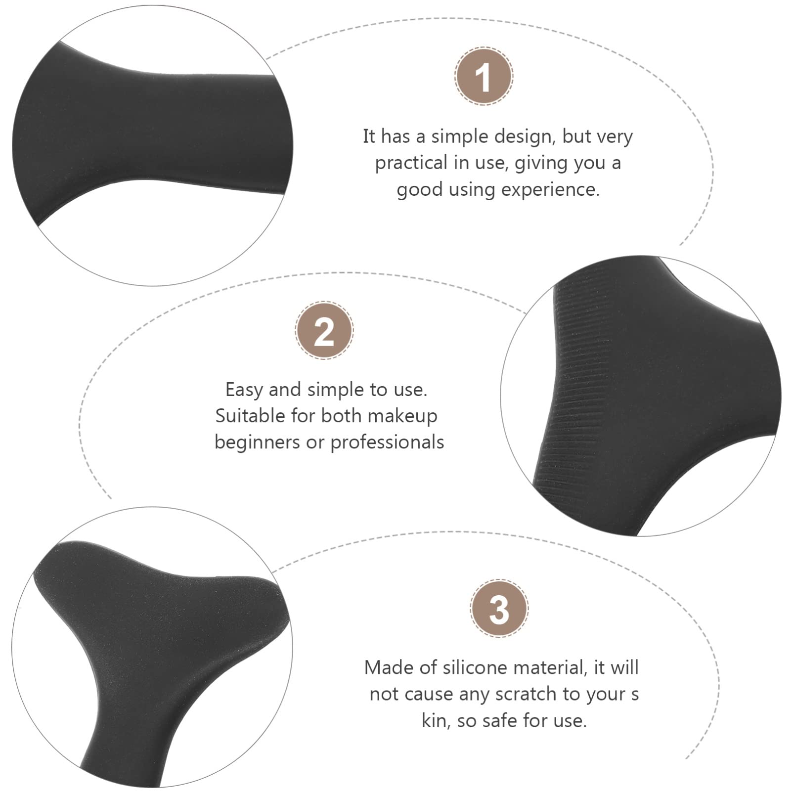 LALAFINA 6Pcs Professional Eyebrow Brush Set - Soft Silicone Bristles for Precise Grooming & Shaping - Perfect for Long Eyebrows - Makeup Tools Kit for Women & Beauty Enthusiasts (Great for Daily Makeup, Salon Use & Travel)
