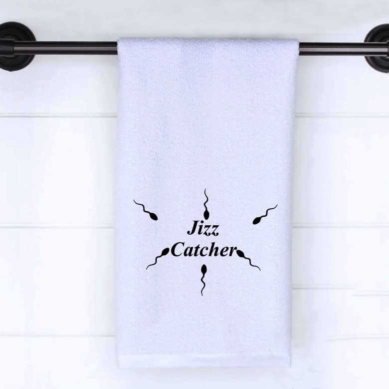 WZMPA Jizz Catcher Towel - Funny Adult Gift for Wife & Girlfriend - Perfect for Bachelorette Parties & Gag Gifts
