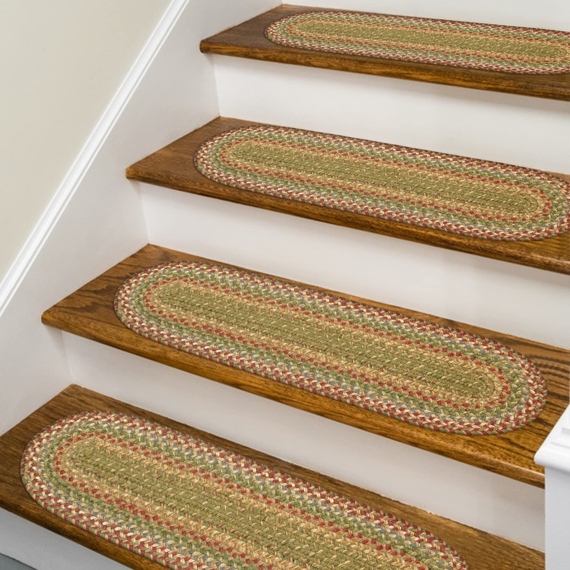 Premium Jute Braided Stair Treads Set of 13 - 8