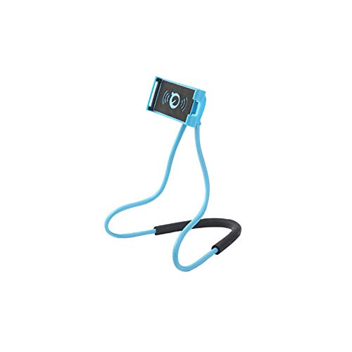 Probrother Universal Neck Phone Holder - 360° Rotating Flexible Lazy Bracket Stand for iPhone Samsung Galaxy (Blue) | Perfect for Hands-Free Video Watching, Cooking, Working & Traveling