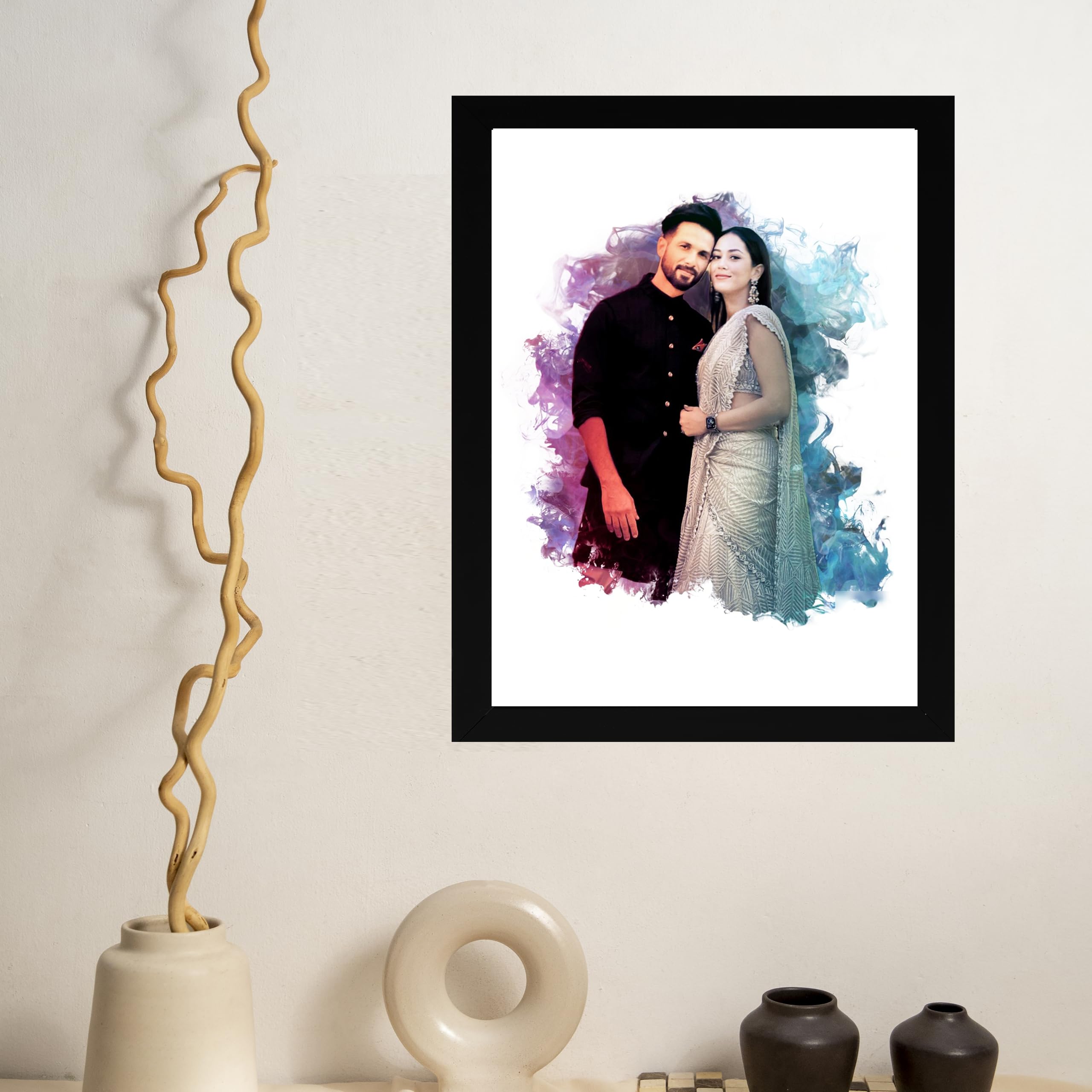 Custom Digital Oil Painting from Photo - Personalized 6x8 Inch Picture Frame Gift for Anniversaries, Birthdays, Valentine's Day - Perfect for Home Decor, Wedding Presents & Romantic Couple Gifts