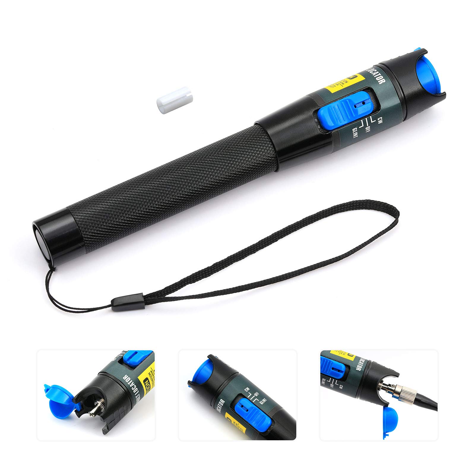 5KM Fiber Optic Cable Tester with Visual Fault Locator | Fiber Tester Meter for 2.5mm Connectors | CATV & Telecom Maintenance Equipment | Ideal for Network Installation and Cable Testing