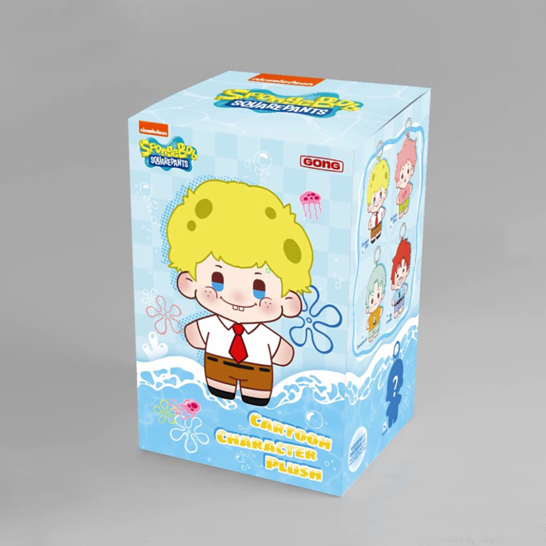 POP MART SpongeBob SquarePants Plush Keychain Blind Box - Cute Collectible Toy for Fans, Gifts & Surprise Unboxing Fun