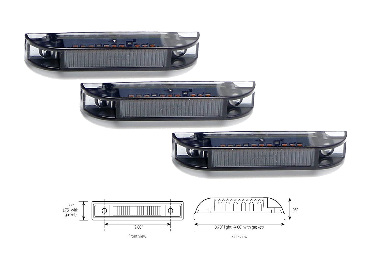 3-Piece Smoked Lens White LED Raptor Style Grille Running Lights for 2014-2021 Toyota Tundra - Off-Road & Night Driving Enhancement
