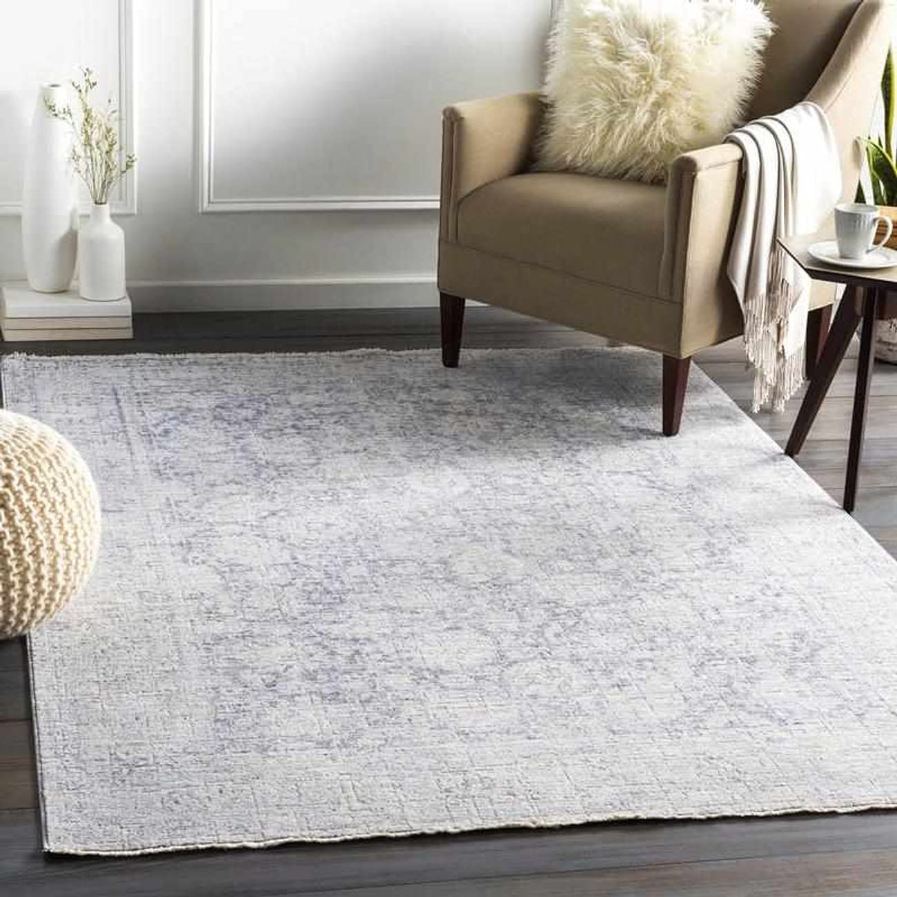 Mark&Day 2x3 Alting Transitional Bright Blue Area Rug - Soft Non-Slip Living Room, Bedroom & Kitchen Carpet (2' x 3'3