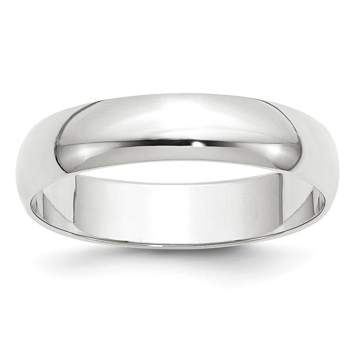 10K Solid White Gold 5mm Comfort Fit Wedding Band Ring for Men & Women - Perfect for Engagement, Anniversary, and Everyday Wear