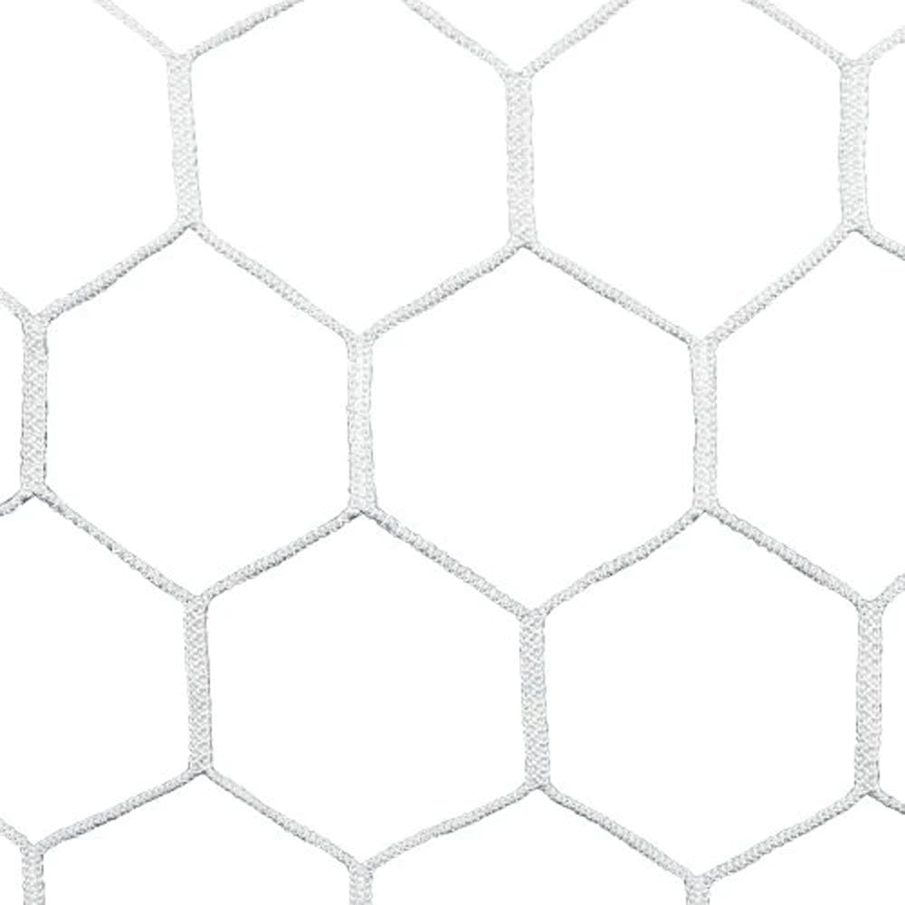 4mm Hexagonal Soccer Goal Net - Senior Full Size Single for Training & Match Play - Perfect for Backyard, Field, and Professional Use
