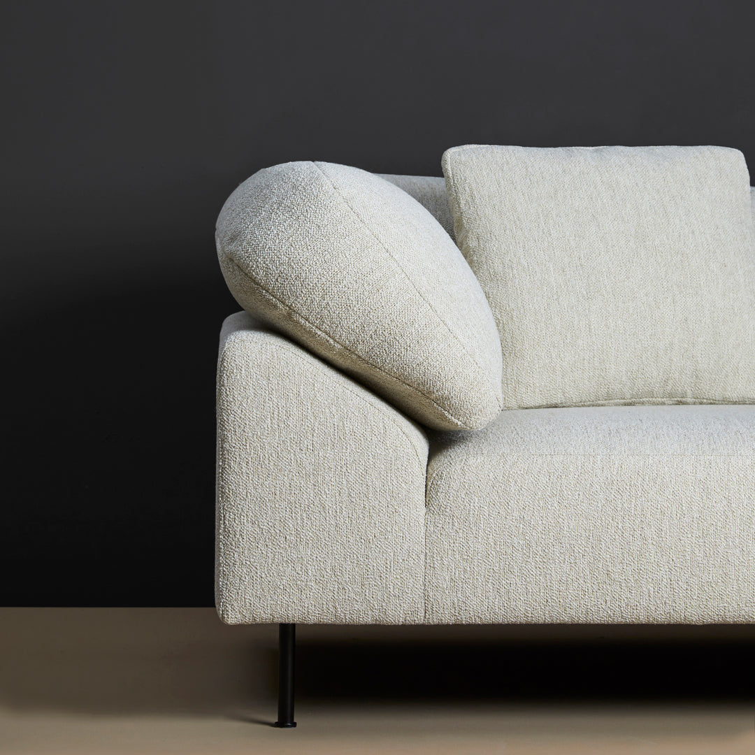 Modern Collar Pre-Configured Sectional Sofa Set - 2 Piece L-Shaped Living Room Furniture for Small Spaces | Perfect for Apartments, Condos & Cozy Homes