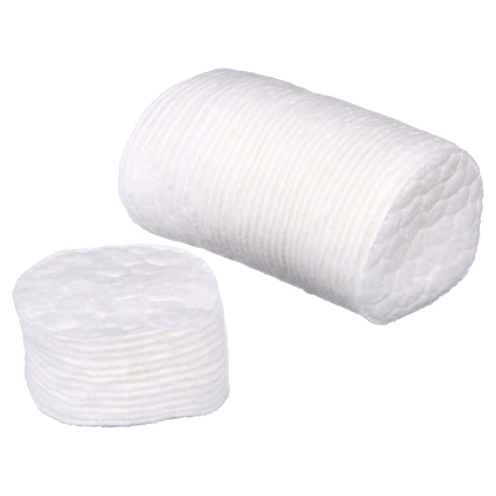 Ghelonadi Disposable Round Mini Makeup Remover Pads - 50 Count Soft Cotton Cosmetic Pads for Gentle Face Cleansing | Perfect for Women & Girls | Travel, Daily Skincare & Makeup Removal