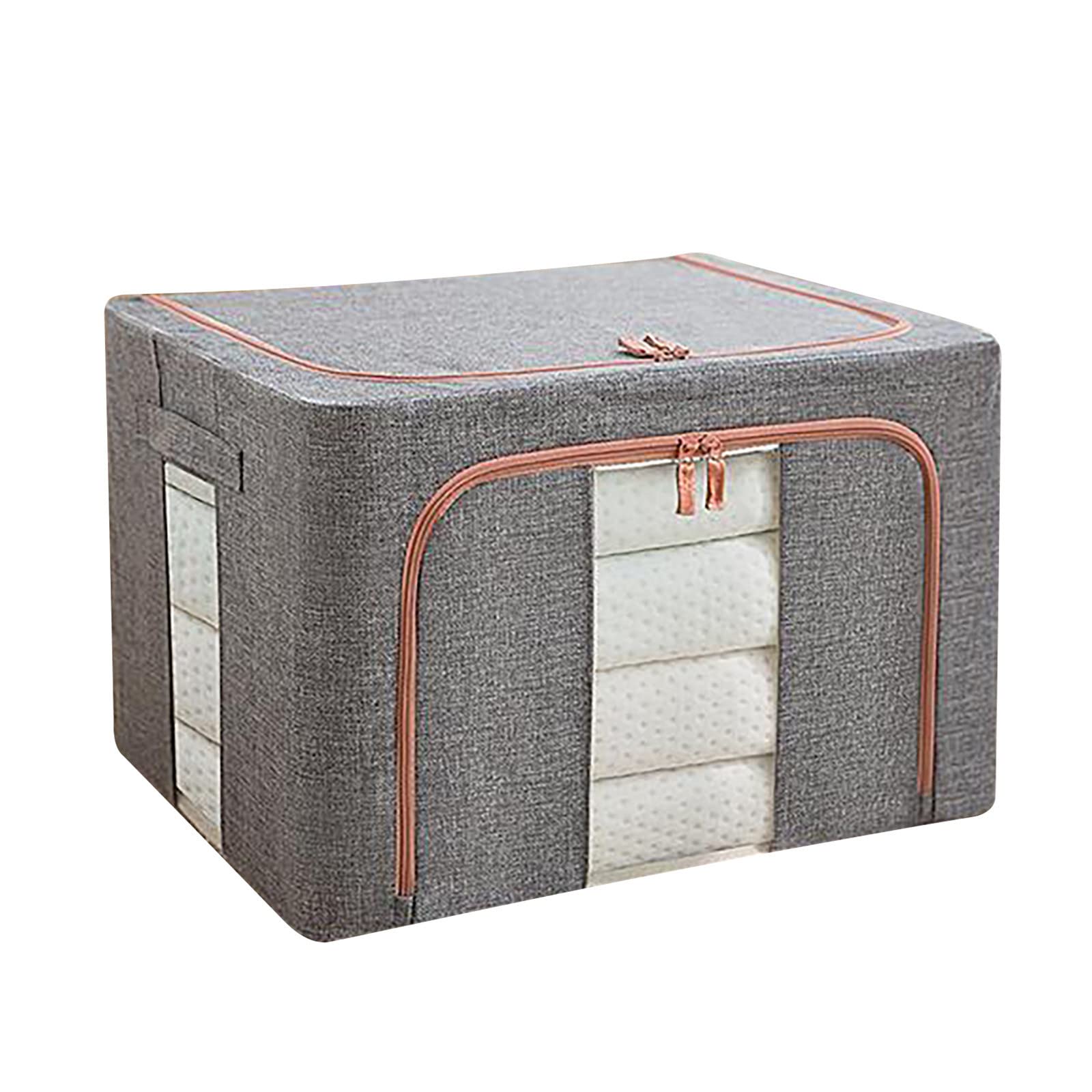 Charella Large Capacity Foldable Storage Bag Organizer for Comforters, Blankets & Bedding - Thick Fabric & Sturdy Zipper - Perfect for Closet Organization, Seasonal Storage & Travel
