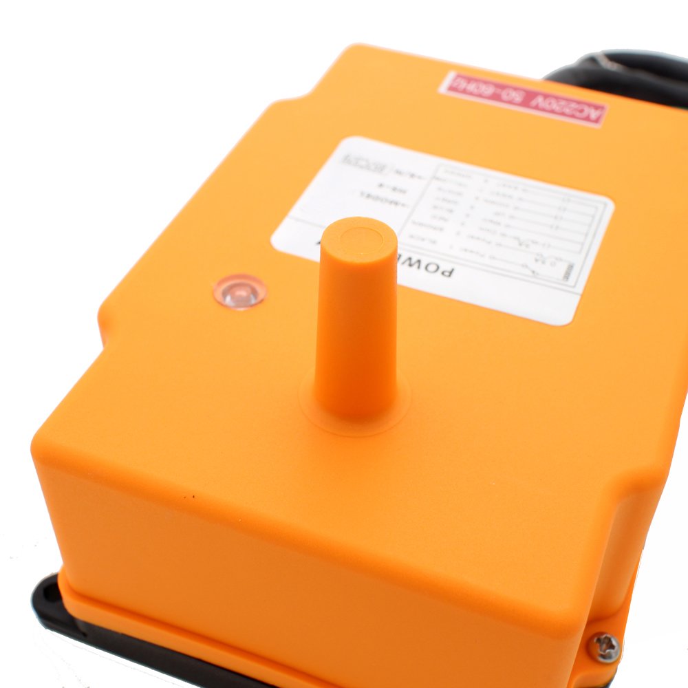 6 Key Industrial Crane Remote Control Wireless Transmitter with Push Button Switch (AC/DC 12-24V) - Perfect for Overhead Cranes, Hoists, and Material Handling Equipment