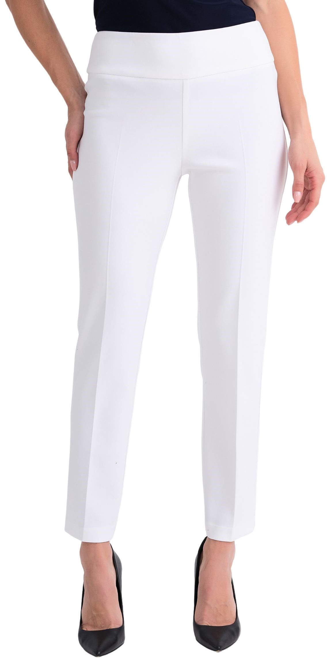 Women's High Waist Cropped Pants - Trendy Casual & Office Wear - Perfect for Work, Travel & Everyday Outfits
