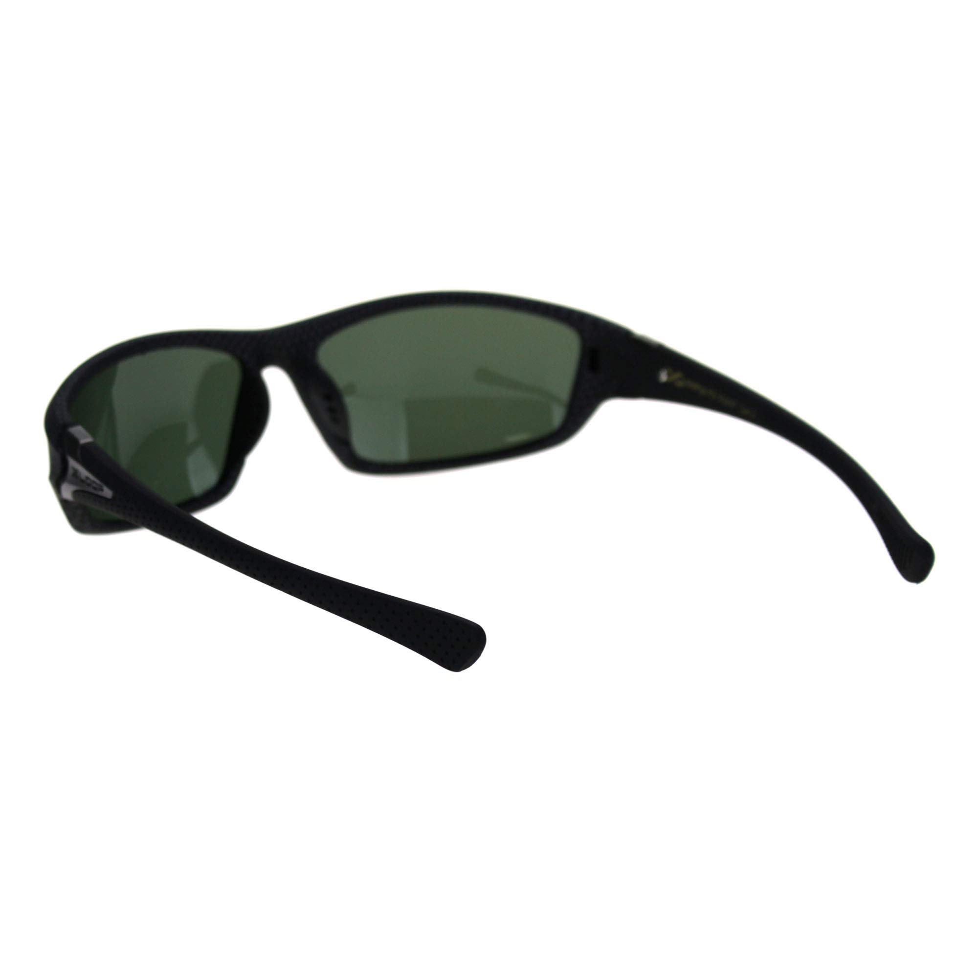 PASTL Xloop Polarized Sunglasses for Men - Soft Matte Dotted Black Wrap-Around UV Protection - Perfect for Driving, Running & Outdoor Activities