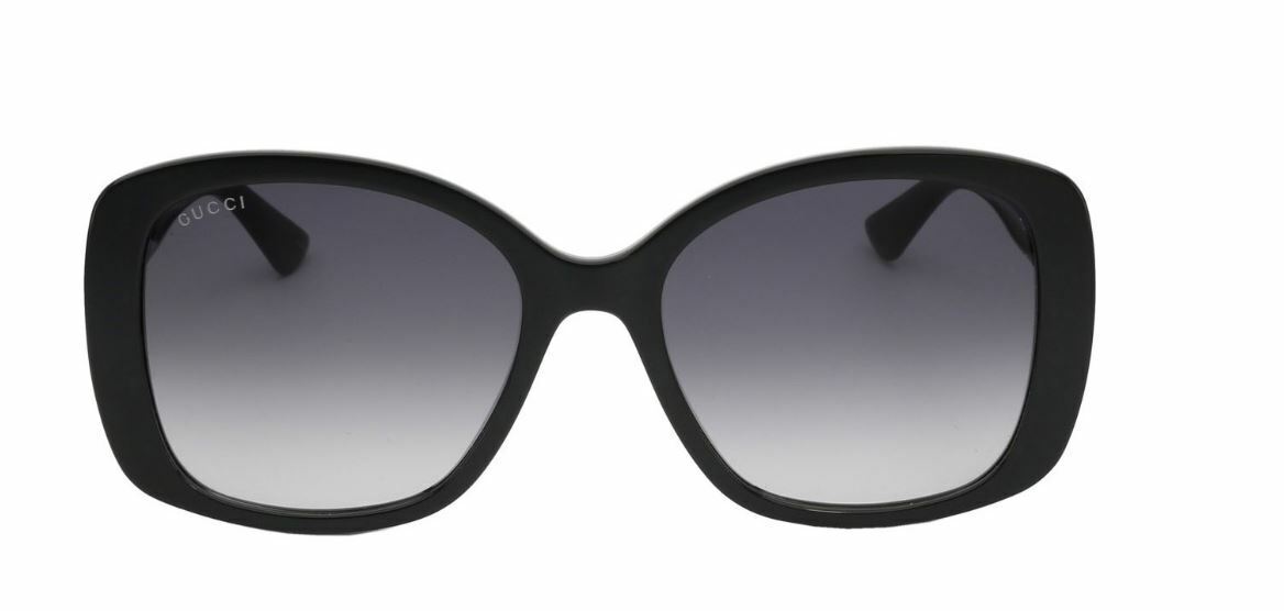 Gucci GG 0762S 001 Black Gray Gradient Butterfly Women's Sunglasses | Luxury Designer Shades for Women | Perfect for Beach, Driving & Fashion Outfits