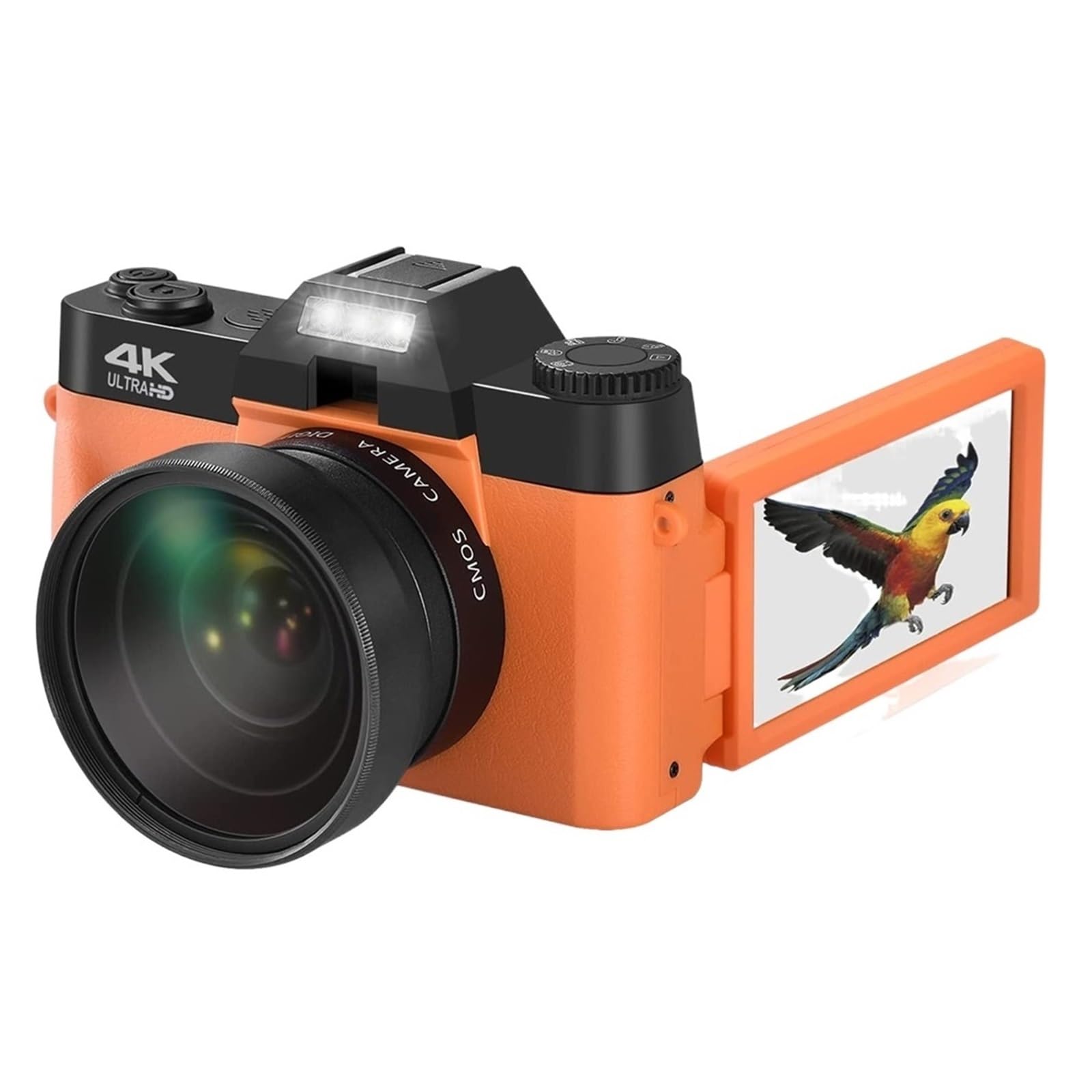 16X Vintage 48MP 4K Digital Video Camera with 3
