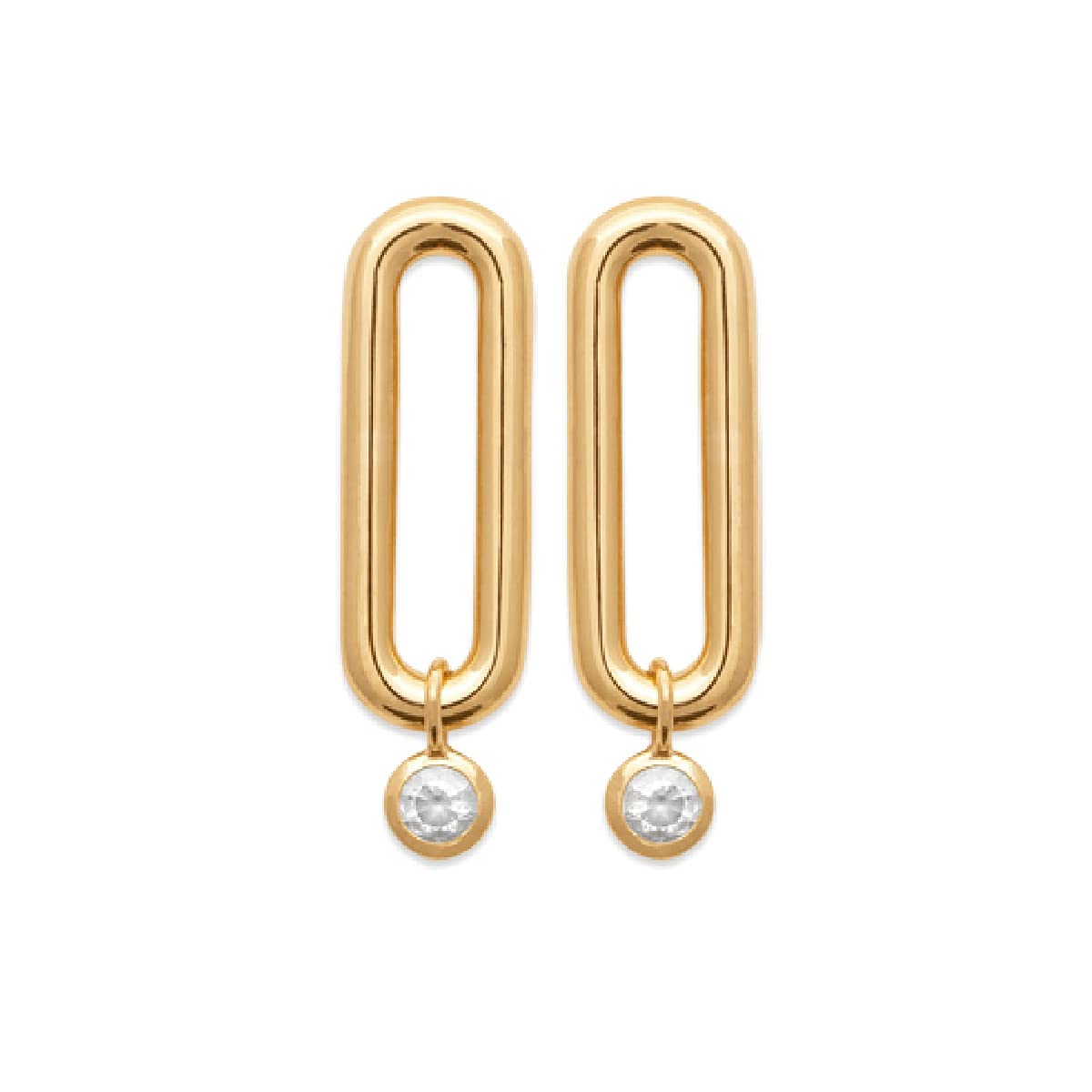 Cubic Zirconia Stud & Hoop Earrings for Women - .925 Sterling Silver Rhodium or 18K Gold Plated | Hypoallergenic Dangle, Paper Clip & Safety Pin Earrings | Perfect for Teens, Everyday Wear & Special Occasions