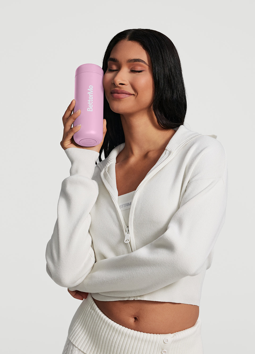 BetterMe 24oz Insulated Water Bottle with Straw - Leakproof Stainless Steel Tumbler for Hot & Cold Drinks - Perfect for Gym, Office & Travel - Pink