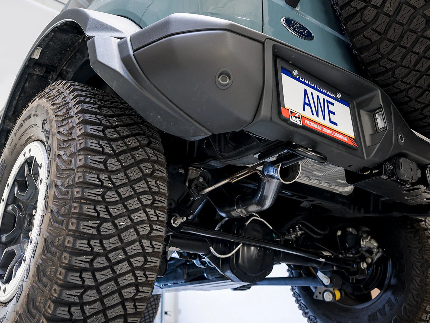Ford Bronco AWE 0FG Catback Exhaust System with BashGuard™ - High-Performance Off-Road Exhaust for Enhanced Sound & Protection - Perfect for Trail Riding & Adventure Vehicles