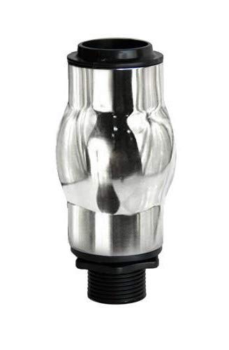 Premium 1 Inch Stainless Steel Foam Jet Water Fountain Nozzle - High Pressure Spray Up to 18 Feet - Durable Pond, Water Garden & Lake Fountain Accessory - Perfect for Outdoor Decor, Landscape Water Features & Aquatic Displays